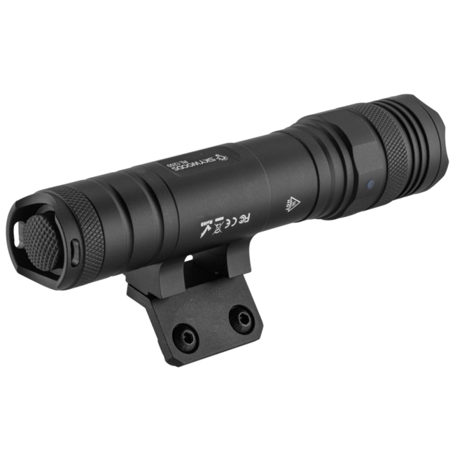 Skywoods Tactical Flashlight - 1250 Lumens with M-Lock Rail Mount - Black