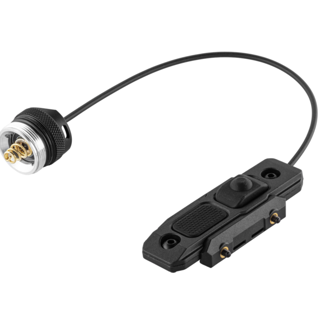 Skywoods Tactical Flashlight - 1250 Lumens with Picatinny & M-Lock Rail Mount - Black