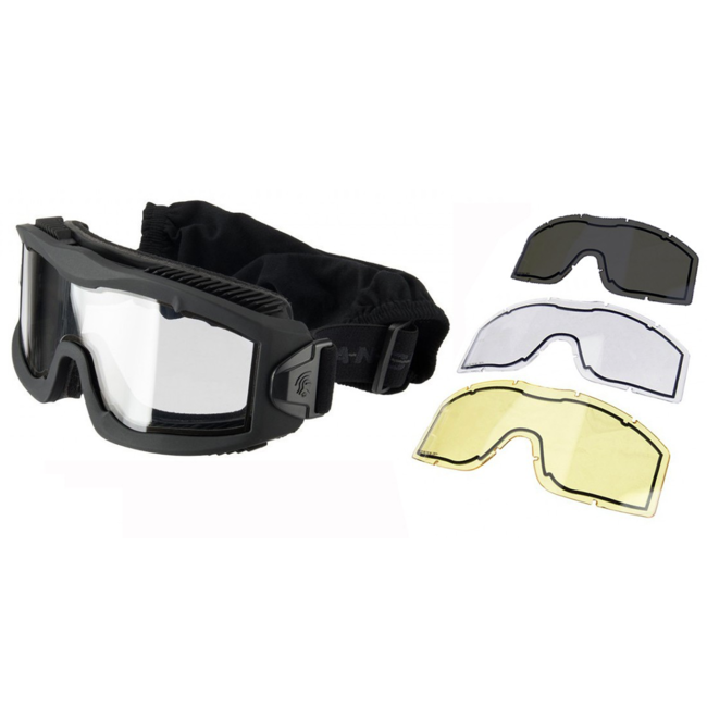 Lancer Tactical AERO Series Thermal Goggle / 3 lenses - Black