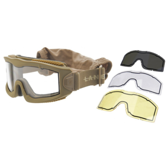 Lancer Tactical AERO Series Thermal Goggle / 3 lenses - Tan