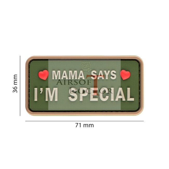 Jackets To Go Patch - Mama Says I'm Special - PVC - OD