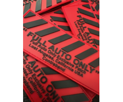 Full Auto Only Patch - Full Auto Only - Exclusive - PVC - Red