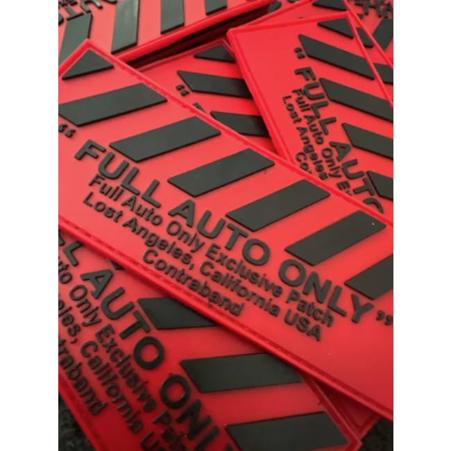 Full Auto Only Patch - Full Auto Only - Exclusive - PVC - Red