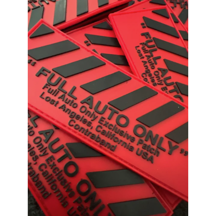 Full Auto Only Patch - Full Auto Only - Exclusive - PVC - Red