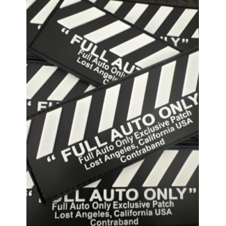 Full Auto Only Patch - Full Auto Only - Exclusive - PVC - White