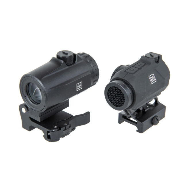 Specna Arms EDGE™ HD red dot sight and magnifier kit - Black