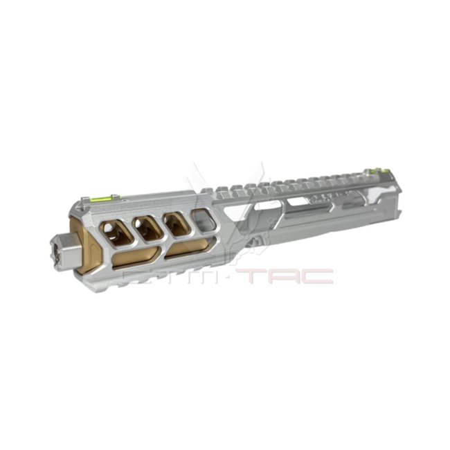 CTM Airsoft AAP-01/C FUKU-2 CNC UPPER SET - Long Cutout Version - Silver/Gold