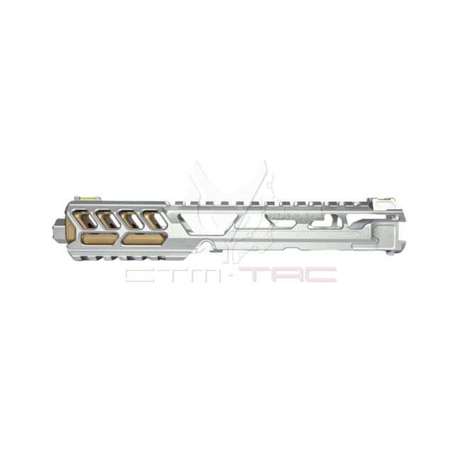 CTM Airsoft AAP-01/C FUKU-2 CNC UPPER SET - Long Cutout Version - Silver/Gold