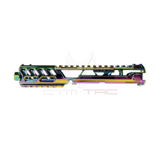 CTM Airsoft AAP-01/C FUKU-2 CNC UPPER SET - Long Cutout Version - Electroplated Rainbow