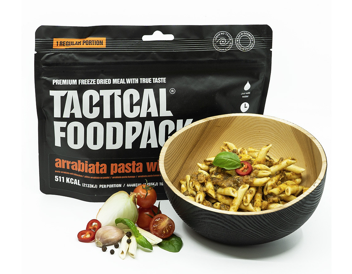 Tactical Foodpack Arrabiata Pasta With Chicken - 115gr.