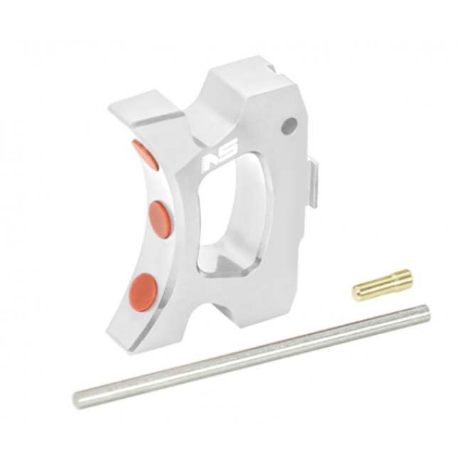 NexxSpeed CNC Aluminum Speed Trigger (Style B) - Tokyo Marui Hi-Capa 4.3 / 5.1 / Gold Match - Silver