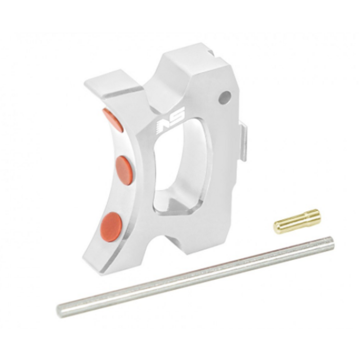 NexxSpeed CNC Aluminum Speed Trigger (Style B) - Tokyo Marui Hi-Capa 4.3 / 5.1 / Gold Match - Silver