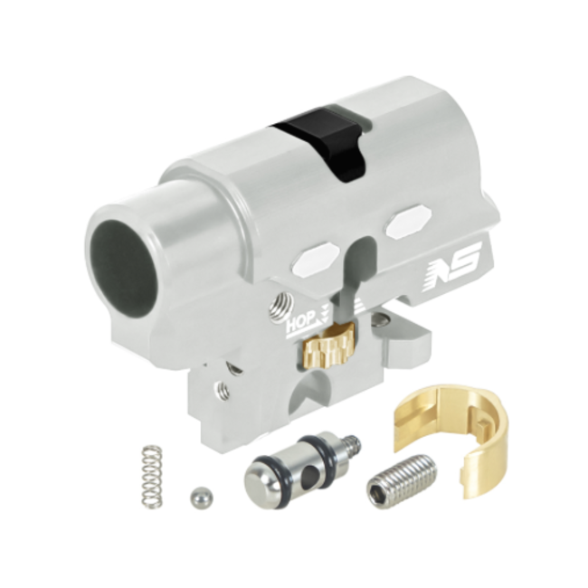 NexxSpeed CNC Aluminum Hopup Chamber V2 - Tokyo Marui Hi-Capa 4.3 / 5.1 / Gold Match / 1911 - Silver