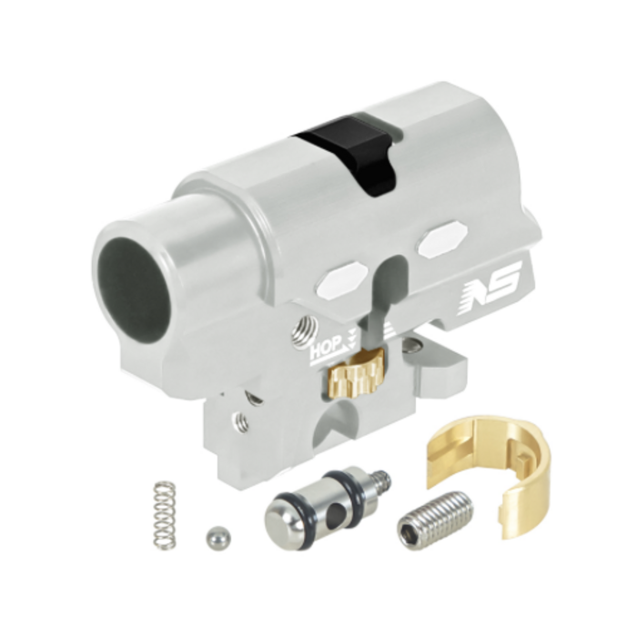 NexxSpeed CNC Aluminum Hopup Chamber V2 - Tokyo Marui Hi-Capa 4.3 / 5.1 / Gold Match / 1911 - Silver