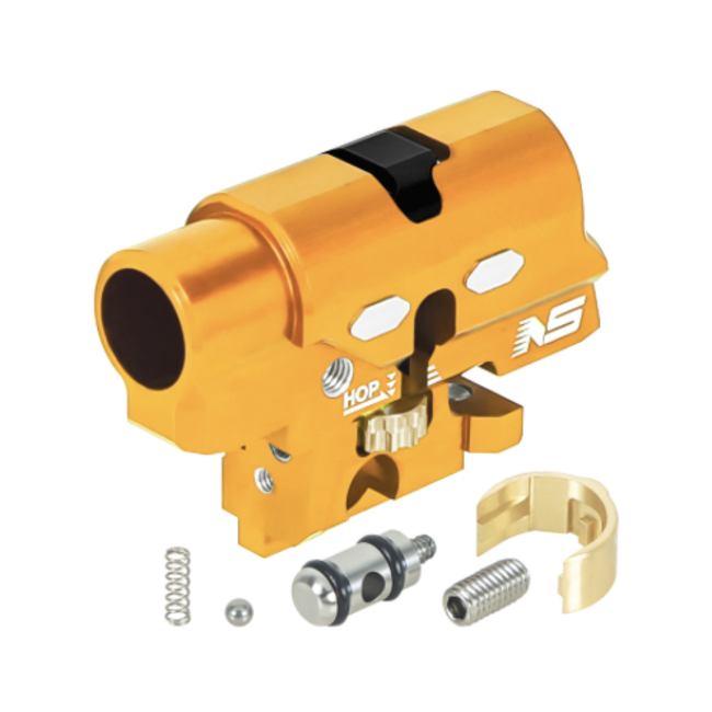 NexxSpeed CNC Aluminum Hopup Chamber V2 - Tokyo Marui Hi-Capa 4.3 / 5.1 / Gold Match / 1911 - Gold