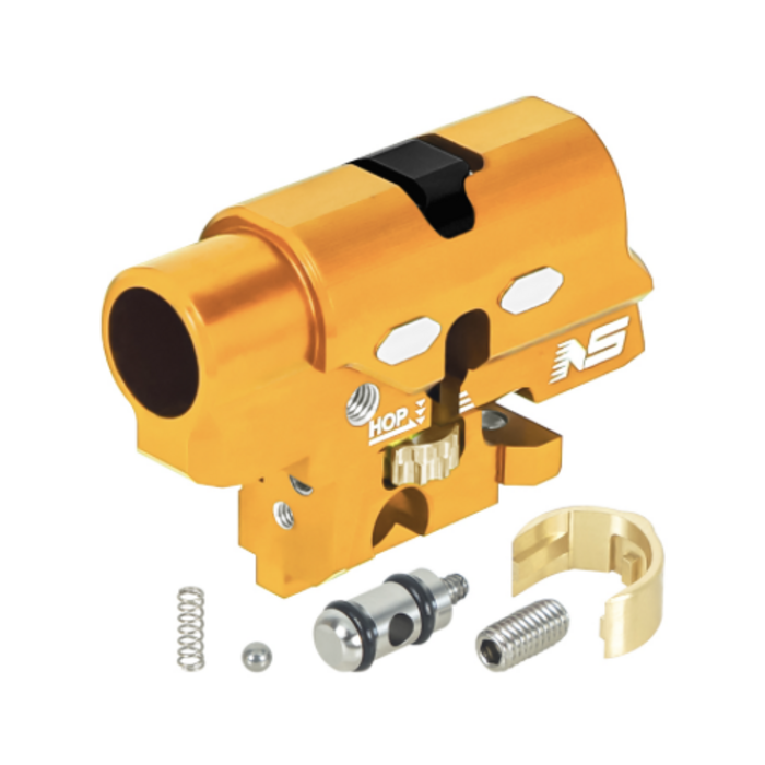 NexxSpeed CNC Aluminum Hopup Chamber V2 - Tokyo Marui Hi-Capa 4.3 / 5.1 / Gold Match / 1911 - Gold