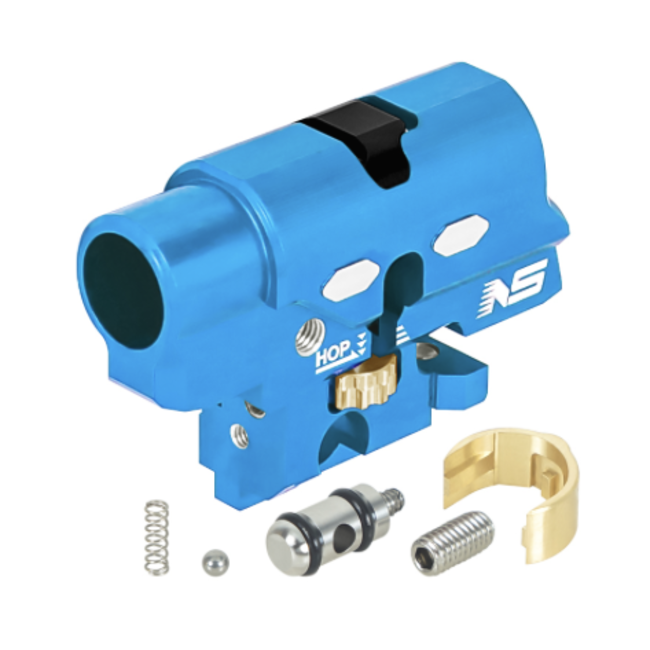 NexxSpeed CNC Aluminum Hopup Chamber V2 - Tokyo Marui Hi-Capa 4.3 / 5.1 / Gold Match / 1911 - Blue