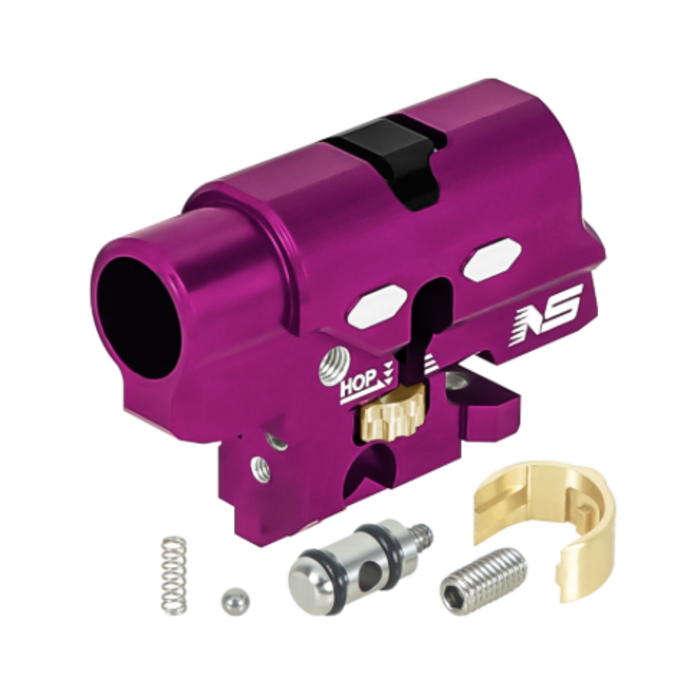 NexxSpeed CNC Aluminum Hopup Chamber V2 - Tokyo Marui Hi-Capa 4.3 / 5.1 / Gold Match / 1911 - Purple