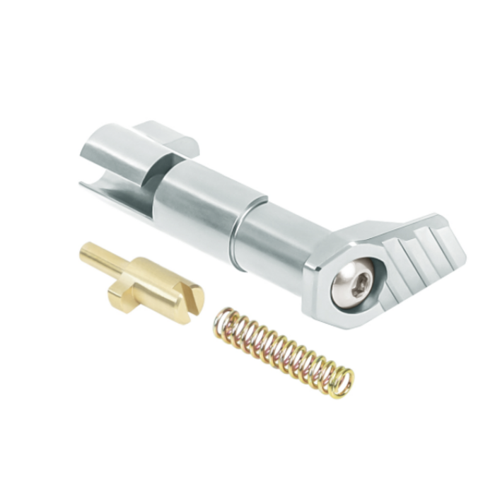 NexxSpeed CNC Aluminum Magazine Catch - Tokyo Marui Hi-Capa 4.3 / 5.1 / Gold Match - Silver
