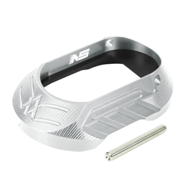 NexxSpeed CNC Aluminum Magwell - Tokyo Marui Hi-Capa 4.3 / 5.1 / Gold Match - Silver