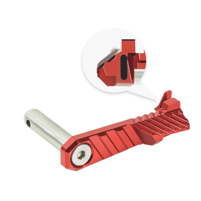 NexxSpeed CNC Aluminum Slide Stop - Tokyo Marui Hi-Capa 4.3 / 5.1 / Gold Match / 1911 - Red