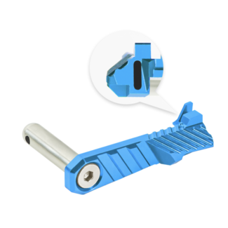 NexxSpeed CNC Aluminum Slide Stop - Tokyo Marui Hi-Capa 4.3 / 5.1 / Gold Match / 1911 - Blue