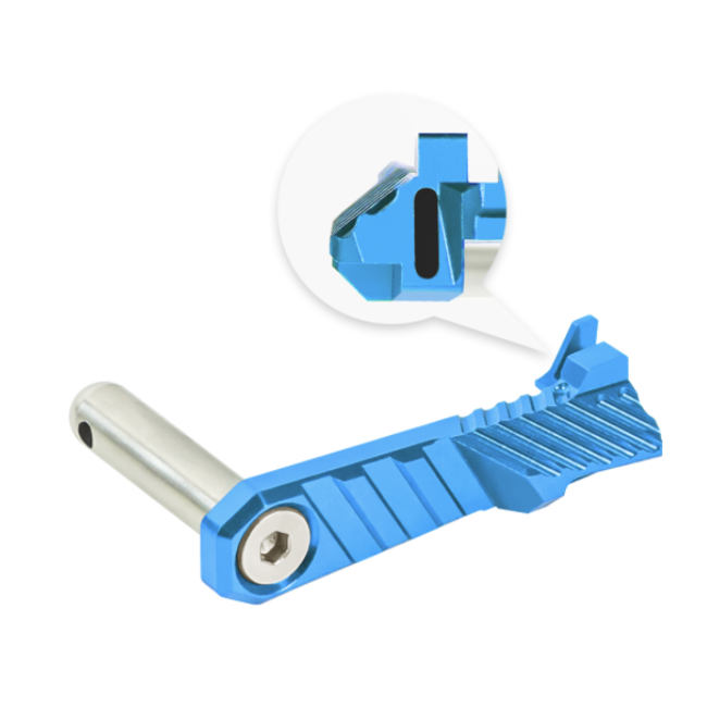 NexxSpeed CNC Aluminum Slide Stop - Tokyo Marui Hi-Capa 4.3 / 5.1 / Gold Match / 1911 - Blue