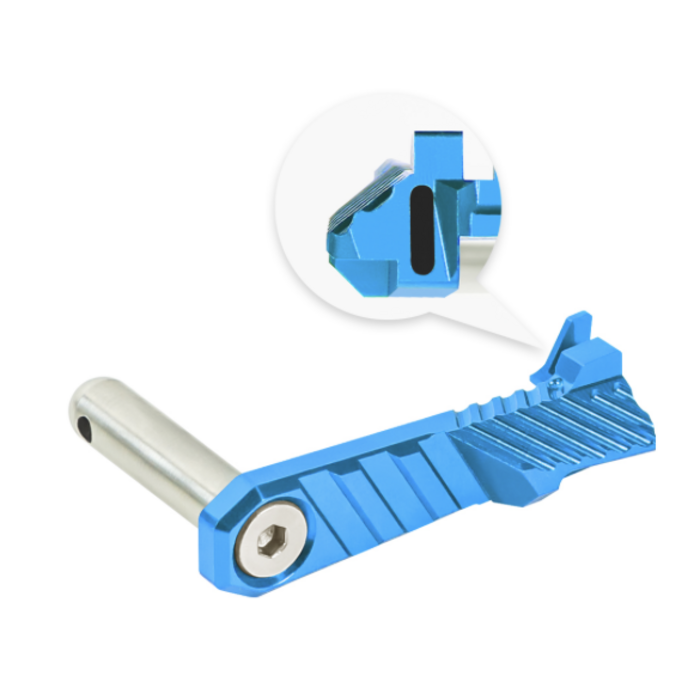 NexxSpeed CNC Aluminum Slide Stop - Tokyo Marui Hi-Capa 4.3 / 5.1 / Gold Match / 1911 - Blue