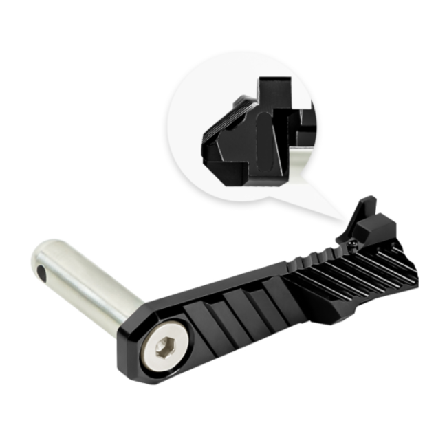 NexxSpeed CNC Aluminum Slide Stop - Tokyo Marui Hi-Capa 4.3 / 5.1 / Gold Match / 1911 - Black