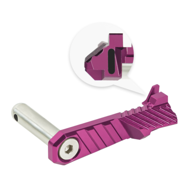 NexxSpeed CNC Aluminum Slide Stop - Tokyo Marui Hi-Capa 4.3 / 5.1 / Gold Match / 1911 - Purple