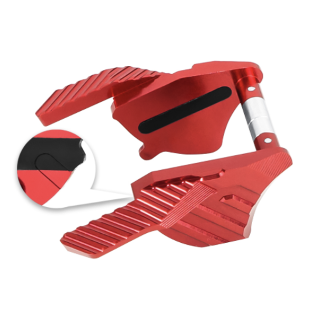 NexxSpeed CNC Aluminum Thumb Safeties - Tokyo Marui Hi-Capa 4.3 / 5.1 / Gold Match - Red