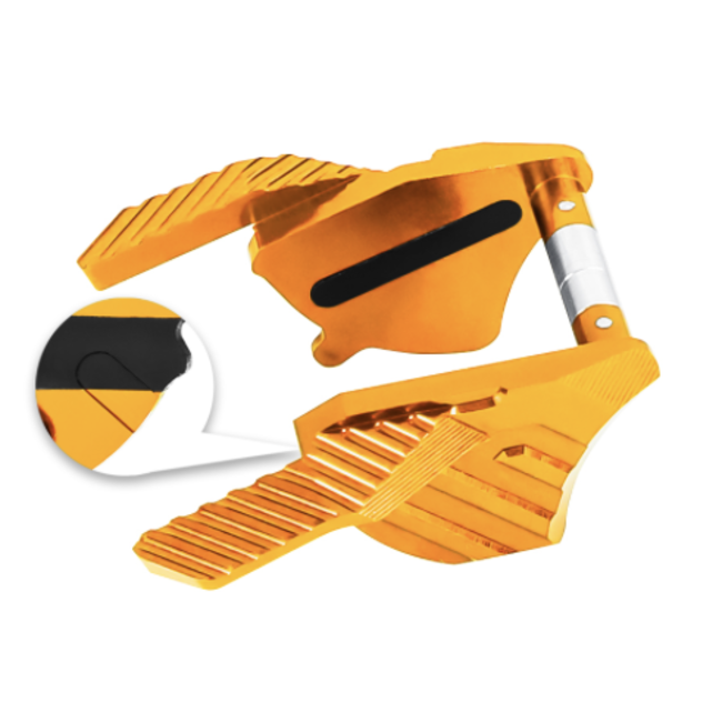 NexxSpeed CNC Aluminum Thumb Safeties - Tokyo Marui Hi-Capa 4.3 / 5.1 / Gold Match - Gold