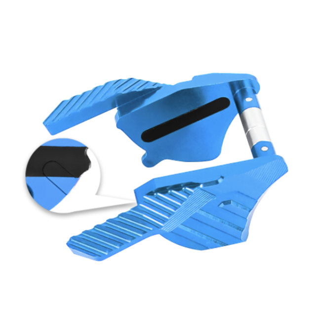 NexxSpeed CNC Aluminum Thumb Safeties - Tokyo Marui Hi-Capa 4.3 / 5.1 / Gold Match - Blue