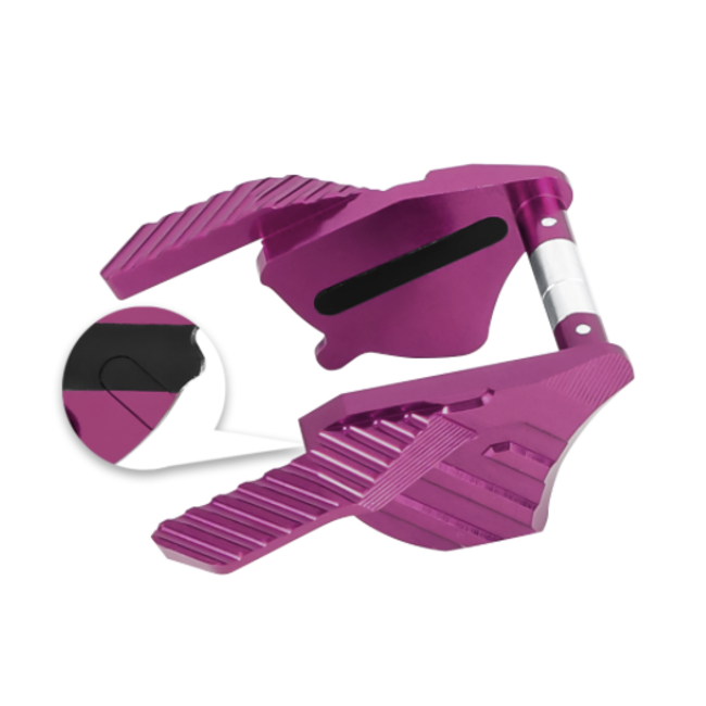 NexxSpeed CNC Aluminum Thumb Safeties - Tokyo Marui Hi-Capa 4.3 / 5.1 / Gold Match - Purple