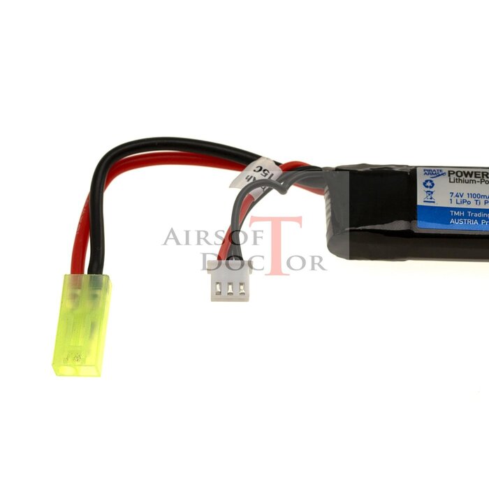 Pirate Arms LiPo 7.4V 1100mAh 20C Stock Tube Type - Tamiya
