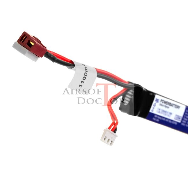 Pirate Arms LiPo 7.4V 1100mAh 20C Stock Tube Type - T-Plug