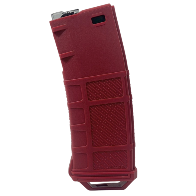 Amarok 250 rounds Fast Feed Mid Cap Magazine - Type A - Red - Smoke Top