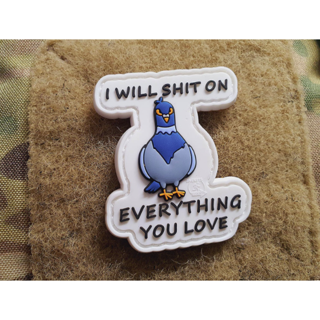JTG Patch - Dove shit on... - PVC