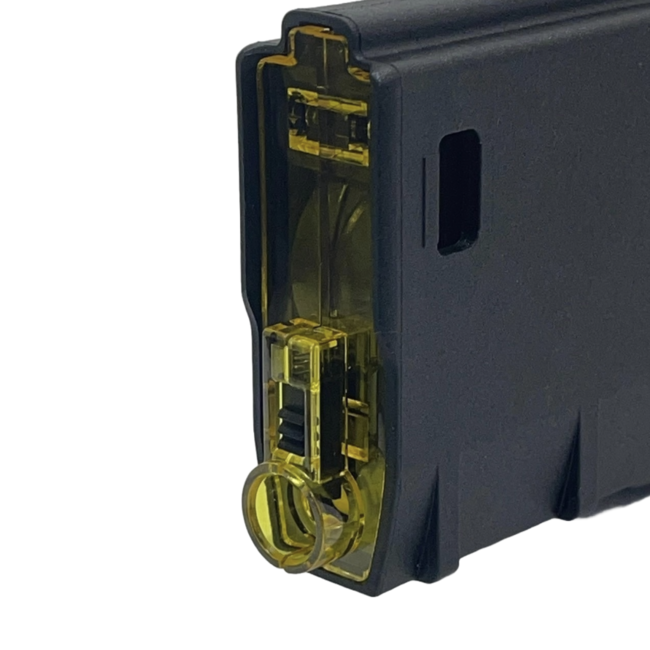 Amarok 250 rounds Fast Feed Mid Cap Magazine - Type A - Black - Yellow Top