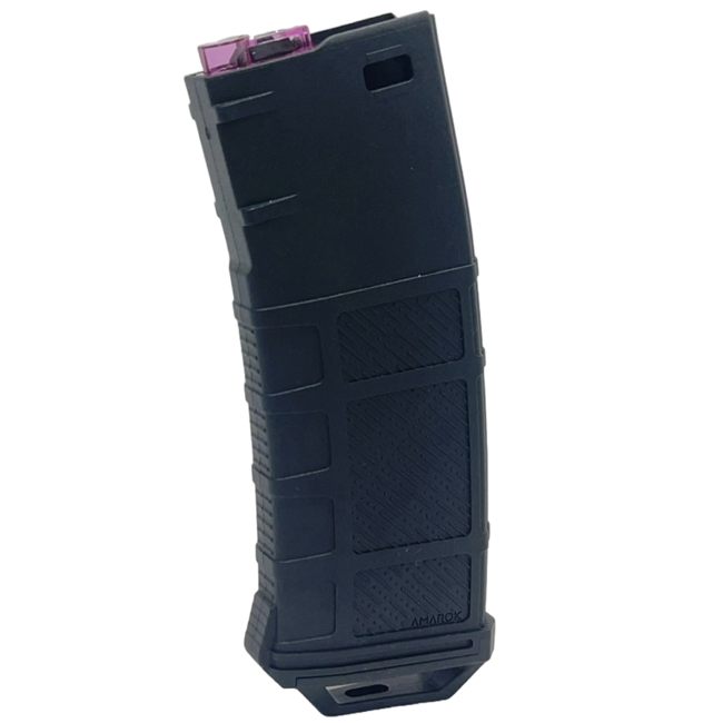 Amarok 250 rounds Fast Feed Mid Cap Magazine - Type A - Black - Magenta Top