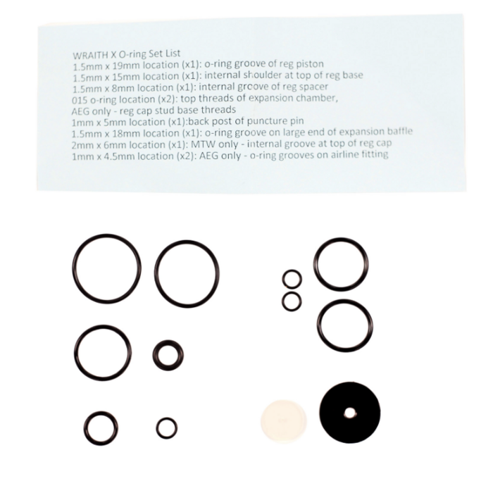 Wolverine O-Ring Kit for WRAITH X