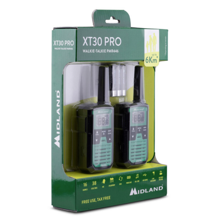 Midland XT30 PMR 446 Walkie Talkie - Set