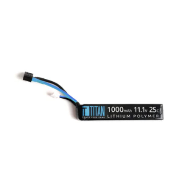 Titan Power LiPo 1000mAh 11.1v 25C Stick - Deans