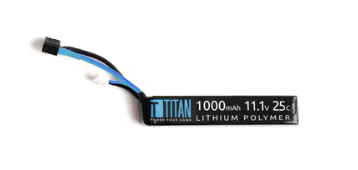 Titan Power LiPo 1000mAh 11.1v 25C Stick - Deans