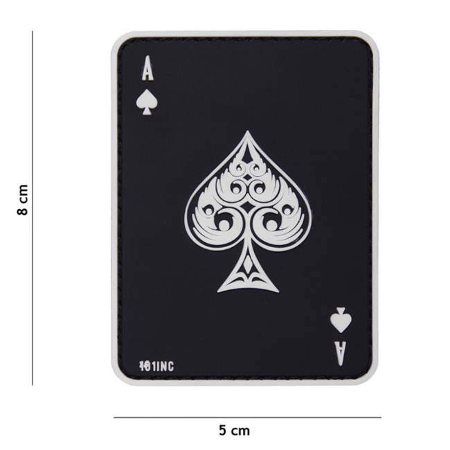 101 Inc. Patch - Schoppen Aas - PVC - Black