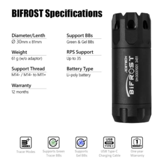 Acetech Bifrost Tracer Unit  - Brass