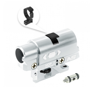 NexxSpeed CNC Alu Hopup Chamber Hard Nub - Tokyo Marui Hi-Capa 4.3 / 5.1 / Gold Match / 1911 - Silver