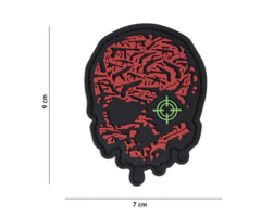 101 Inc. Patch - Target Eye Skull - Red - PVC
