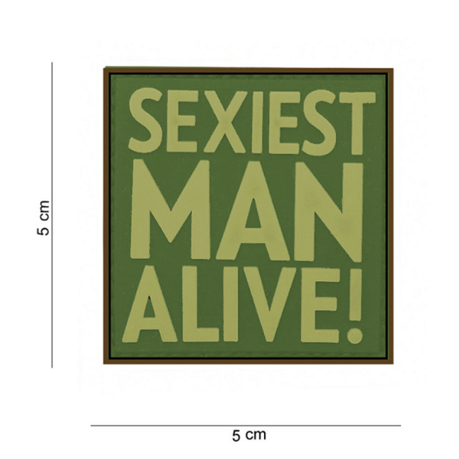 101 Inc. Patch - Sexiest Man Alive - PVC - Green