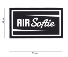 101 Inc. Patch - Airsoftie - Black - PVC